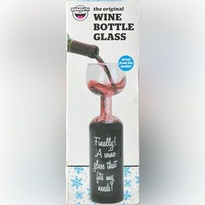🎁 The Original WINE BOTTLE GLASS by Bigmouth